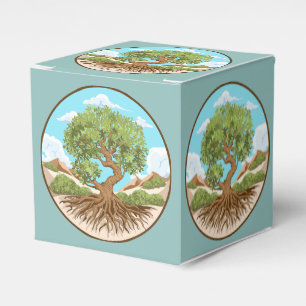 Olive tree Peace symbol in a free Palestine Land Favour Box