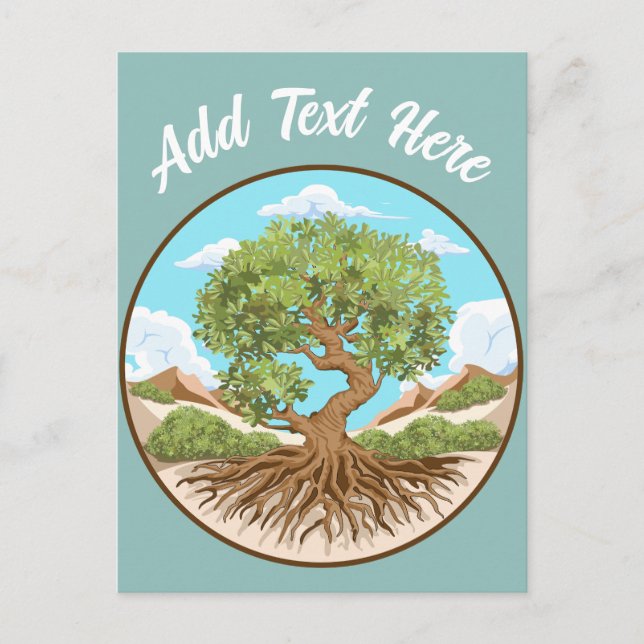 Olive tree Peace symbol in a free Palestine Land Holiday Postcard (Front)