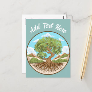 Olive tree Peace symbol in a free Palestine Land Postcard