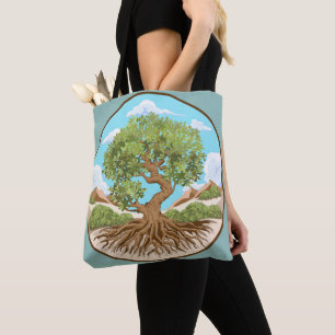 Olive tree Peace symbol in a free Palestine Land Tote Bag