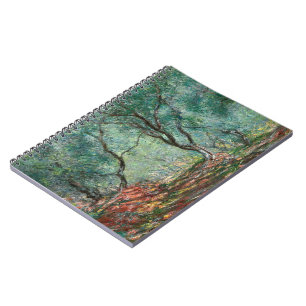 Olive Tree Wood in the Moreno Gardens (by Monet) Notebook
