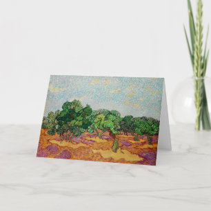 olive trees 1889 by vincent van gogh card