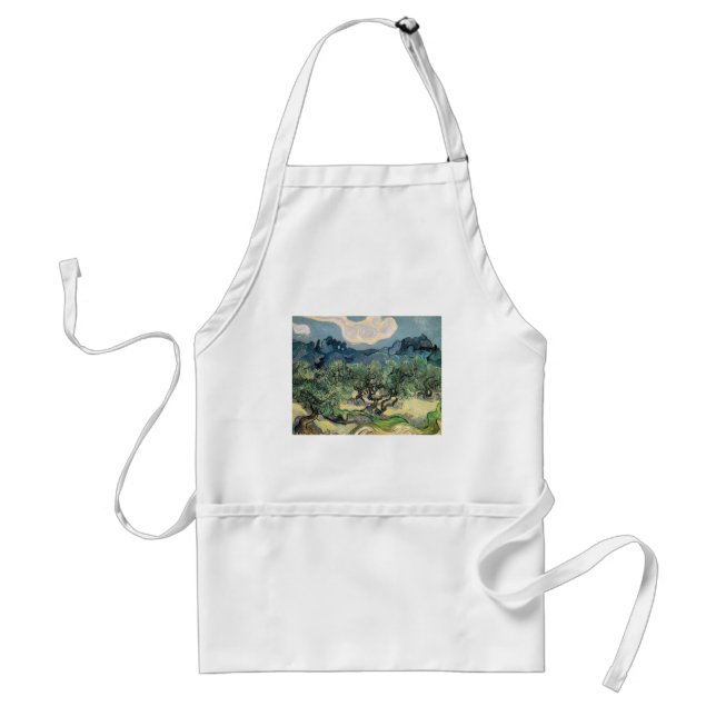 olive trees,1889, Vincent van Gogh Standard Apron (Front)