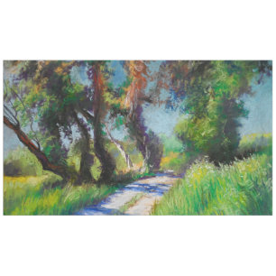 Olive Trees by the Sea – Mediterranean Pastel Tablecloth