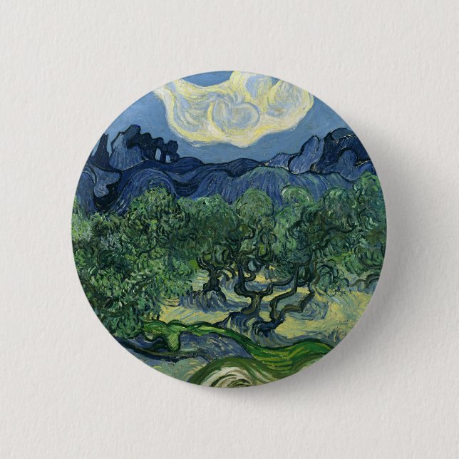 Olive Trees by Van Gogh 6 Cm Round Badge (Front)