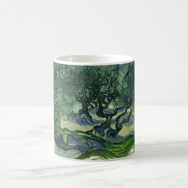 Olive Trees by Van Gogh Painting Art Coffee Mug (Center)