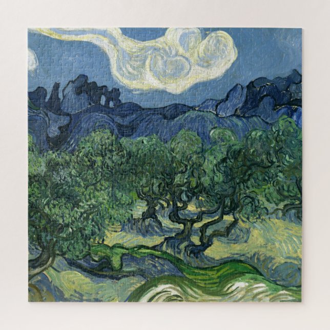 Olive Trees by Van Gogh Painting Art Jigsaw Puzzle (Vertical)
