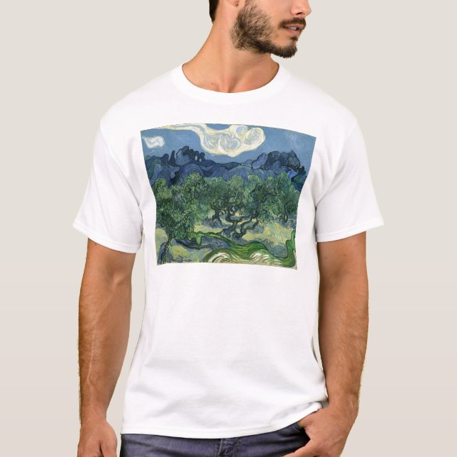 Olive Trees by Van Gogh T-Shirt (Front)