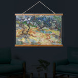 Olive Trees by Vincent Van Gogh   Hanging Tapestry<br><div class="desc">Olive Trees is one of at least fourteen canvases of olive trees Van Gogh painted while in the asylum at Saint-Rémy in Provence in the south of France. The olive groves became one of Van Gogh’s favourite subjects during his time at Saint-Rémy and he came to see the tree as...</div>