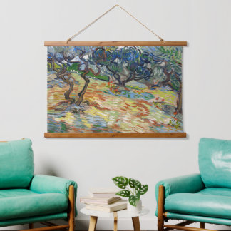 Olive Trees by Vincent Van Gogh Hanging Tapestry
