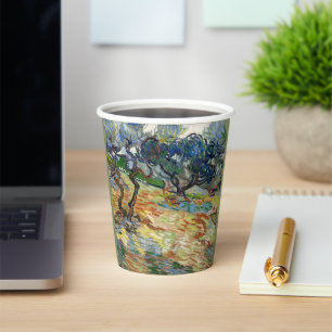 Olive Trees by Vincent Van Gogh Paper Cups
