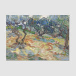 Olive Trees by Vincent Van Gogh   Tissue Paper<br><div class="desc">Olive Trees is one of at least fourteen canvases of olive trees Van Gogh painted while in the asylum at Saint-Rémy in Provence in the south of France. The olive groves became one of Van Gogh’s favourite subjects during his time at Saint-Rémy and he came to see the tree as...</div>