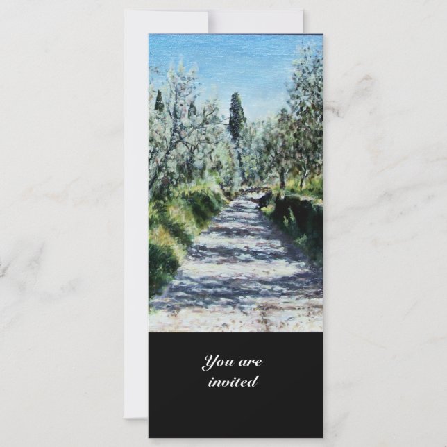 OLIVE TREES IN FLORENCE INVITATION (Front)
