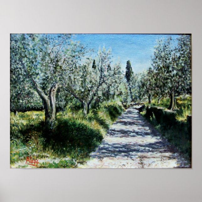 OLIVE TREES IN RIMAGGIO POSTER (Front)