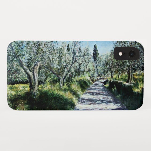 OLIVE TREES IN RIMAGGIO Tuscany Landscape Case-Mate iPhone Case (Back (Horizontal))