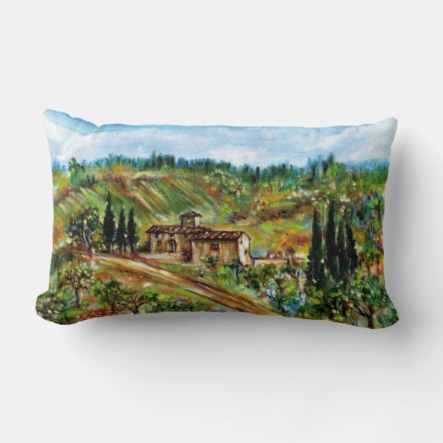 OLIVE TREES IN TUSCANY LUMBAR CUSHION (Front)