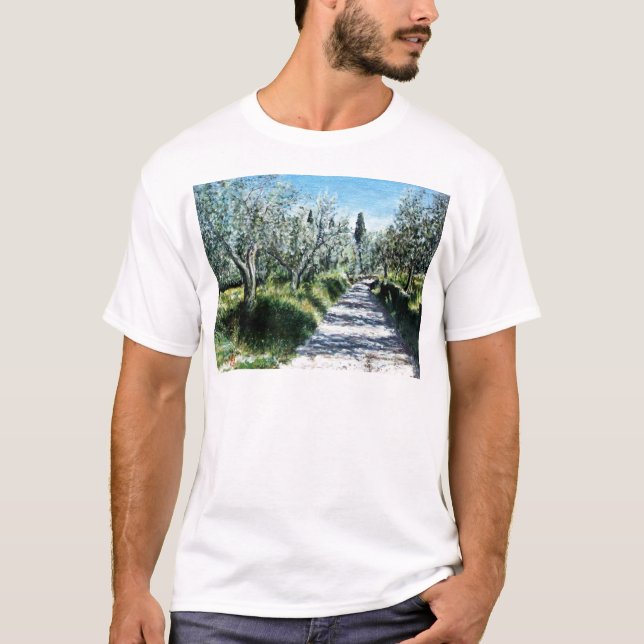 OLIVE TREES IN TUSCANY T-Shirt (Front)