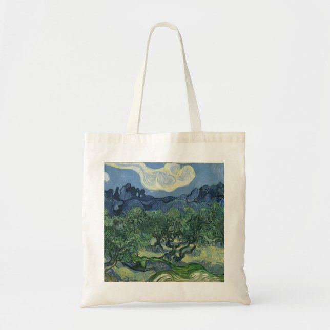 Olive Trees Tote Bag (Front)