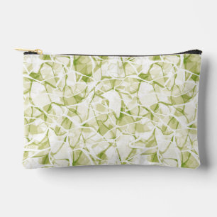 olive-white abstract fashionable modern pattern    accessory pouch