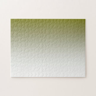 Olive White Ombre Jigsaw Puzzle