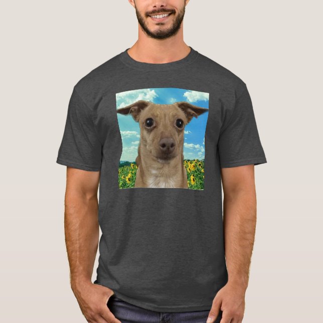 Olive with Daisies T-Shirt (Front)