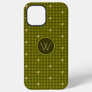 Olive with Gold Accent Houndstooth Case-Mate Case