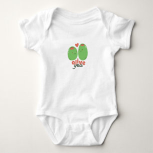 Olive You Baby Bodysuit