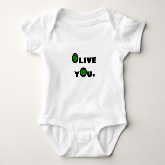 Olive you baby bodysuit