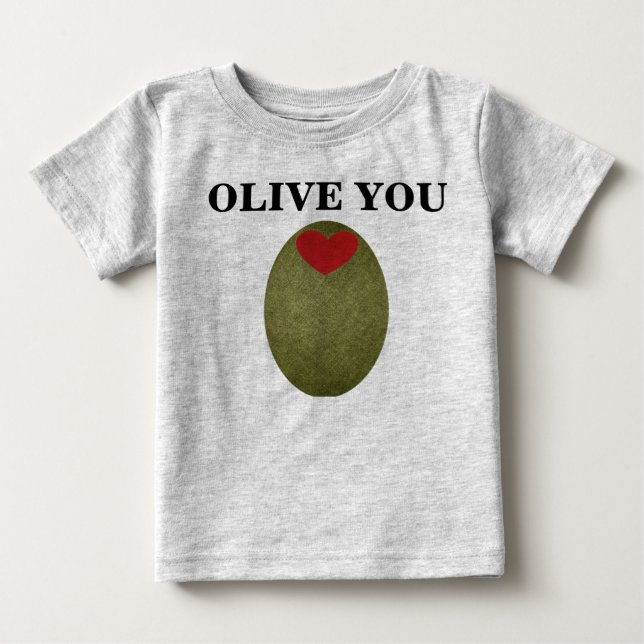 Olive You Baby Creeper (Front)