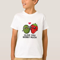 Olive You Berry Much Funny Fruit Pun 