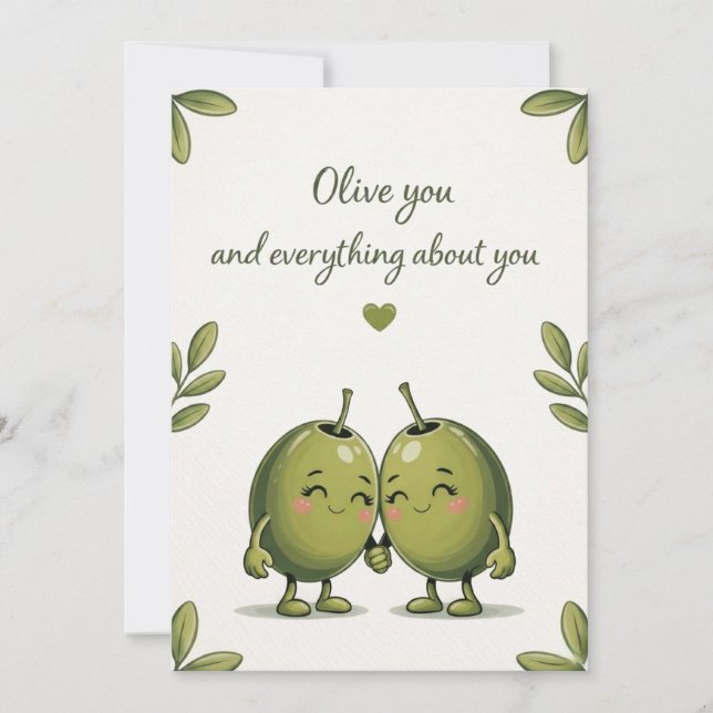 Olive You Card (Front)
