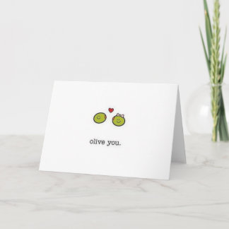 Olive You Card