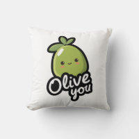 Olive You – Cute Kawaii Olive Pun Design