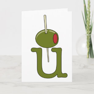Olive You - I Love You Card