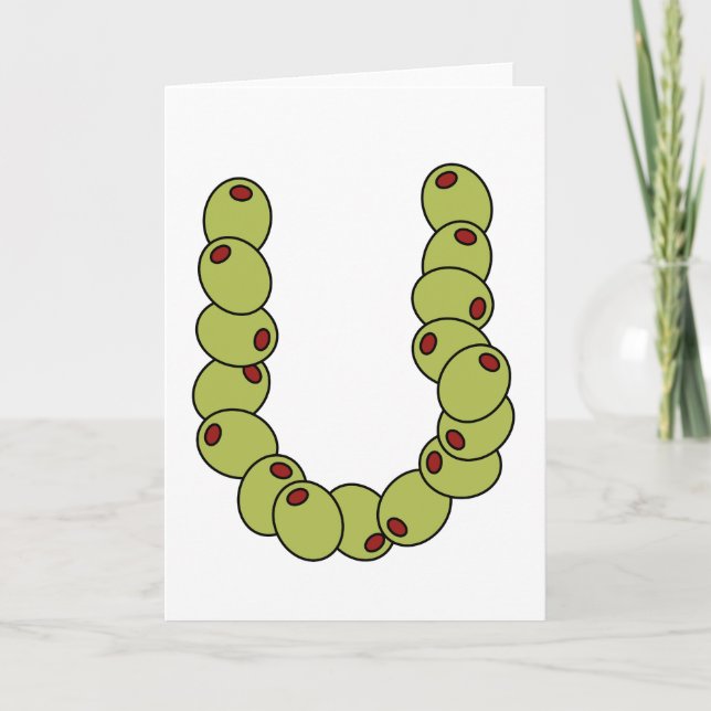 Olive You "I Love You" Holiday Card (Front)