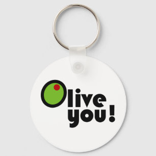 Olive You! Key Ring
