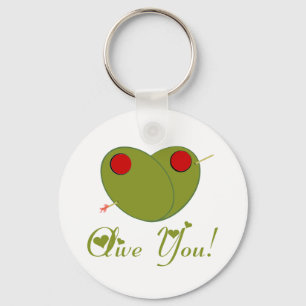 Olive You! Key Ring