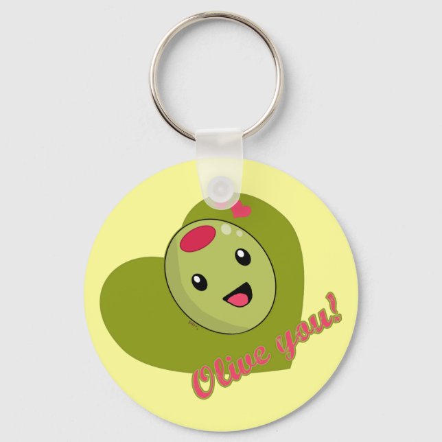 Olive You Keychain (Front)