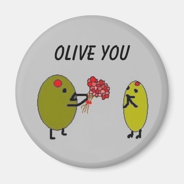 OLIVE YOU - Olives in Love - magnet (Front)