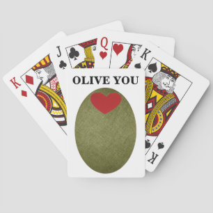 Olive You Playing Cards