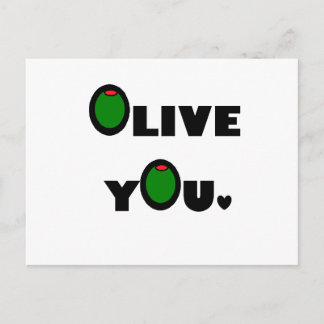 Olive you postcard