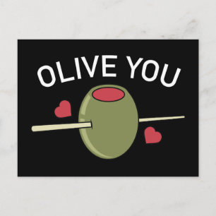 Olive You Postcard