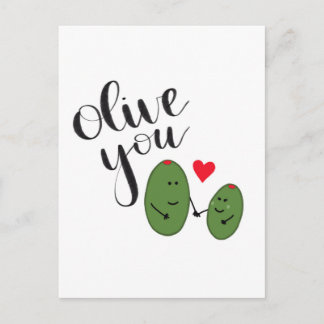 Olive you postcard