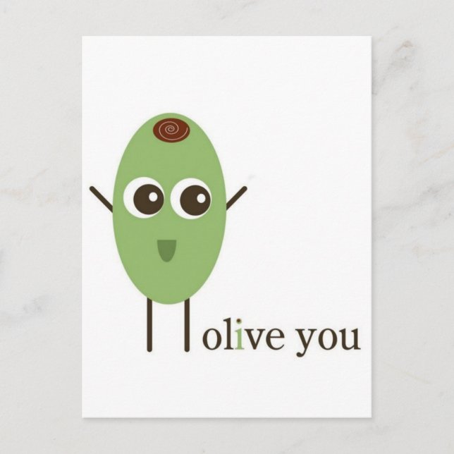 Olive You Postcard (Front)