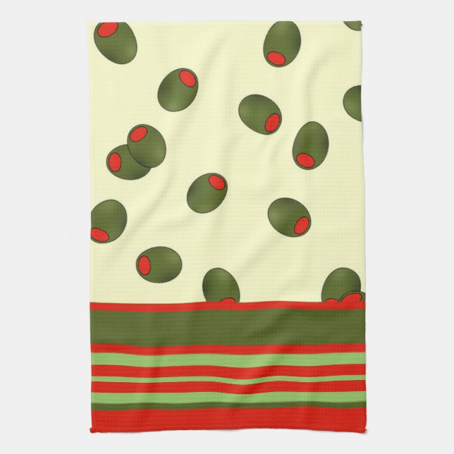 Olive You Tea Towel (Vertical)