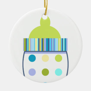 Oliver Baby Bottle Ceramic Tree Decoration