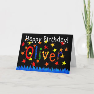 'Oliver' Birthday Card