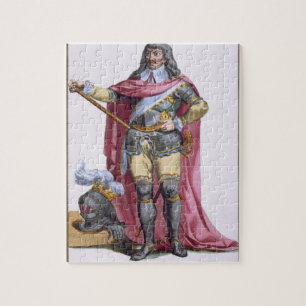 Oliver Cromwell (1599-1658) 1780 (coloured engravi Jigsaw Puzzle