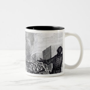 Oliver Cromwell Besieges the Drogheda in 1649-50 Two-Tone Coffee Mug