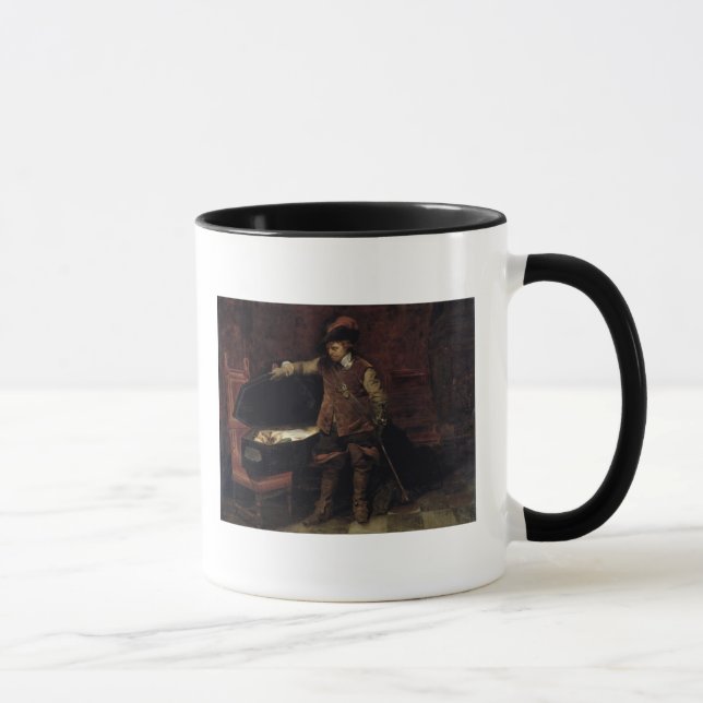 Oliver Cromwell  Opening the Coffin of Charles Mug (Right)